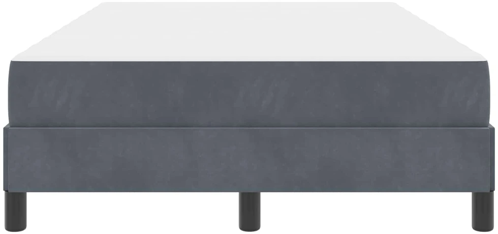 Kiemas lova su čiužiniu Tamsiai pilka 120 x 200 cm audinys
