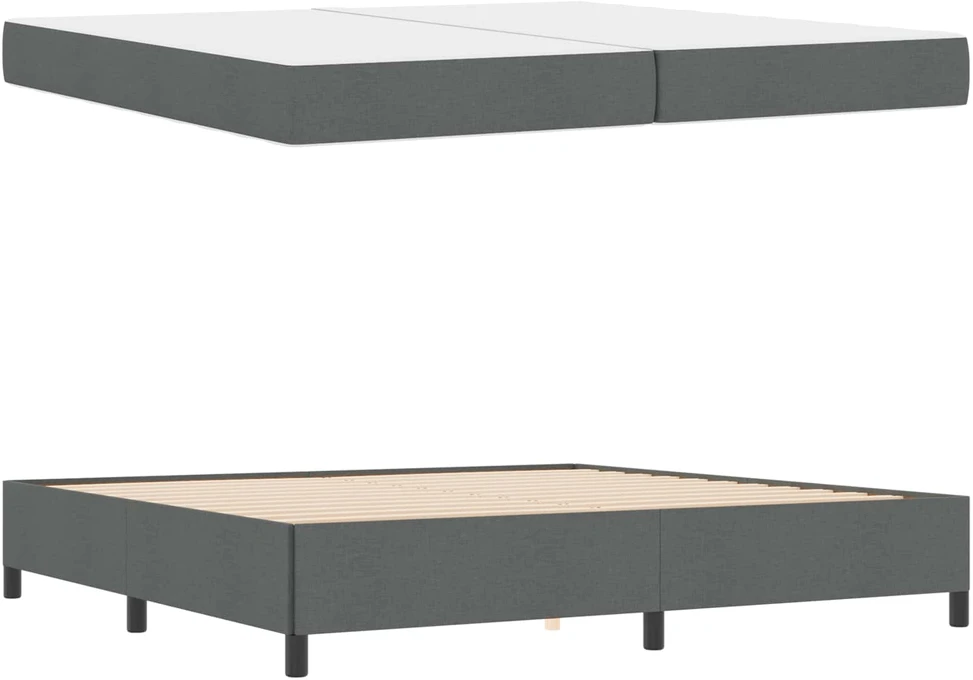 Kiemas lova Tamsiai pilka 200 x 200 cm audinys