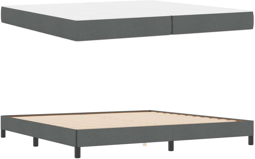 Kiemas lova Tamsiai pilka 200 x 200 cm audinys