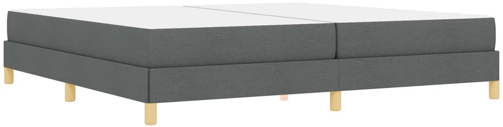 Kiemas lova su čiužiniu Tamsiai pilka 200 x 200 cm audinys