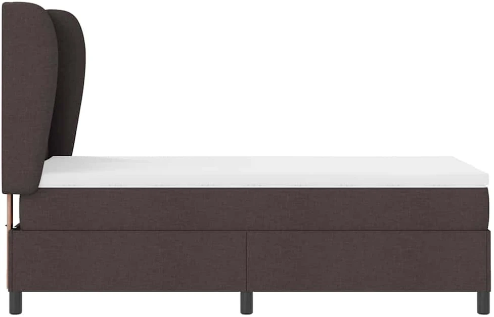 Kiemas lova su galvūgalio Tamsiai ruda 80 x 200 cm audinys