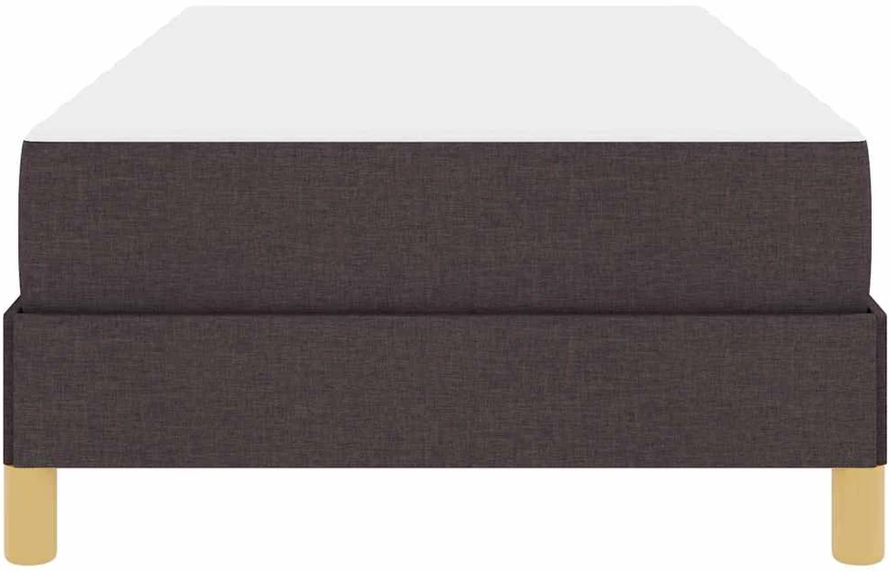 Kiemas lova su čiužiniu Tamsiai rudas 100 x 200 cm audinys