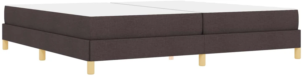 Kiemas lova su čiužiniu Tamsiai rudas 200 x 200 cm audinys