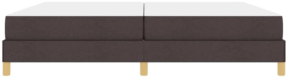 Kiemas lova su čiužiniu Tamsiai rudas 200 x 200 cm audinys