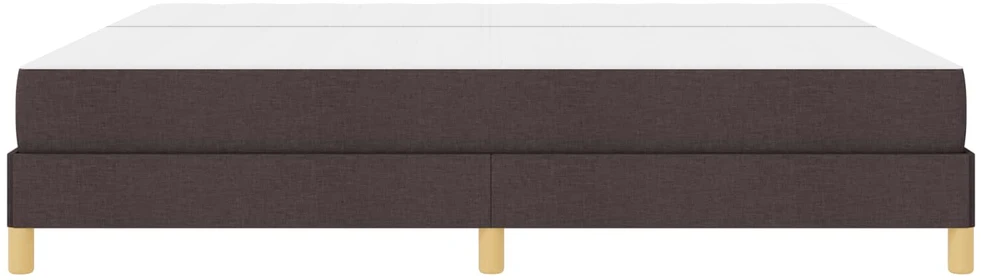 Kiemas lova su čiužiniu Tamsiai rudas 200 x 200 cm audinys