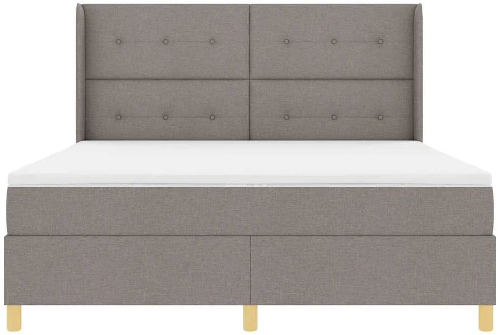 Kiemas lova su LED juostelėmis Tortora 180 x 200 cm audinys