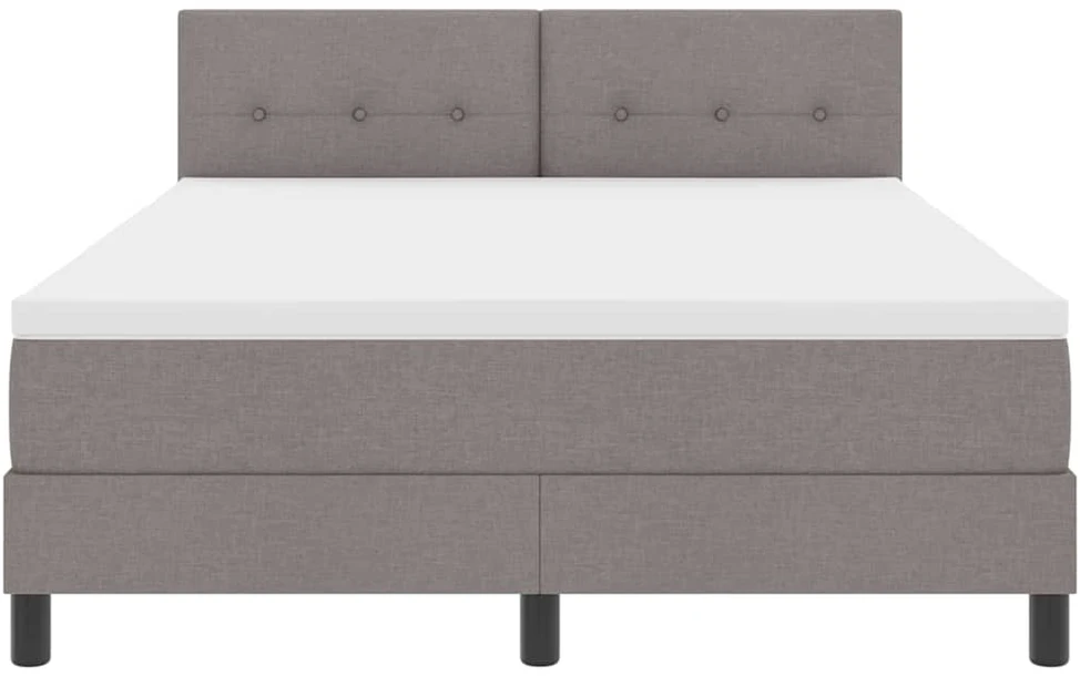 Kiemas lova su galvūgalio Taupe 160 x 200 cm audinys