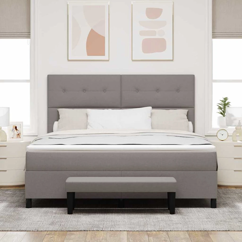 Kiemas lova su galvūgalio Tortora 180 x 200 cm audinys