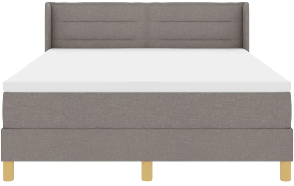 Kiemas lova su galvūgalio Taupe 200 x 140 cm audinys