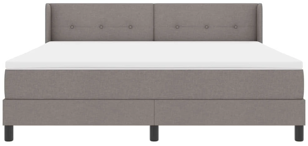 Kiemas lova su galvūgalio Taupe 200 x 180 cm audinys