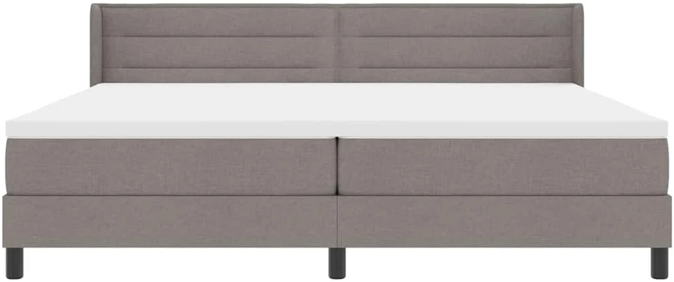 Kiemas lova su galvūgalio Taupe 200 x 200 cm audinys