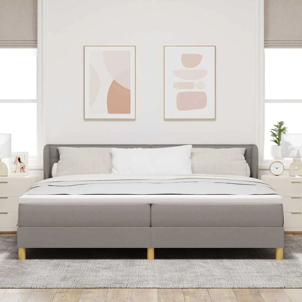 Kiemas lova su galvūgalio Tortora 200 x 200 cm audinys