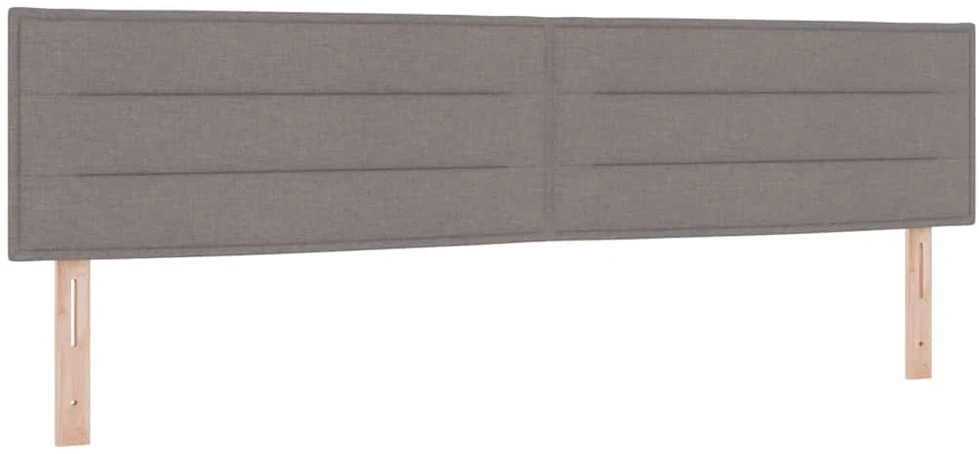 Kiemas lova su pagalve su galvūgalio Taupe 200 x 200 cm audinys