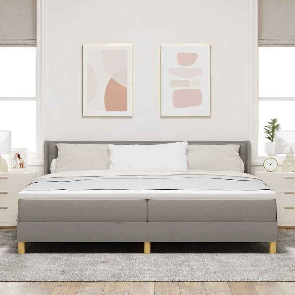 Kiemas lova su galvūgalio Tortora 200 x 200 cm audinys