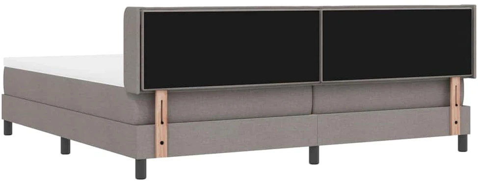 Kiemas lova su galvūgalio Taupe 200 x 200 cm audinys