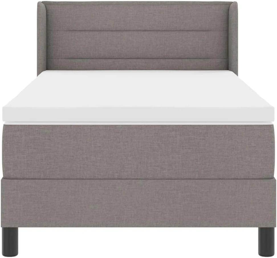 Kiemas lova su galvūgalio Taupe 200 x 90 cm audinys