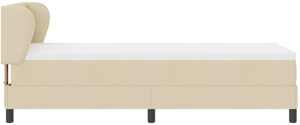 Kiemas lova su galvūgalio Kreminė 80 x 200 cm audinys