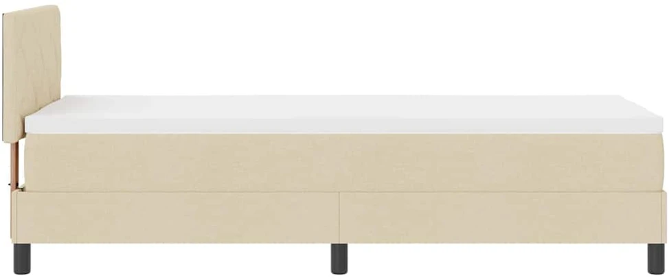 Kiemas lova su galvūgalio Kreminė 80 x 200 cm audinys