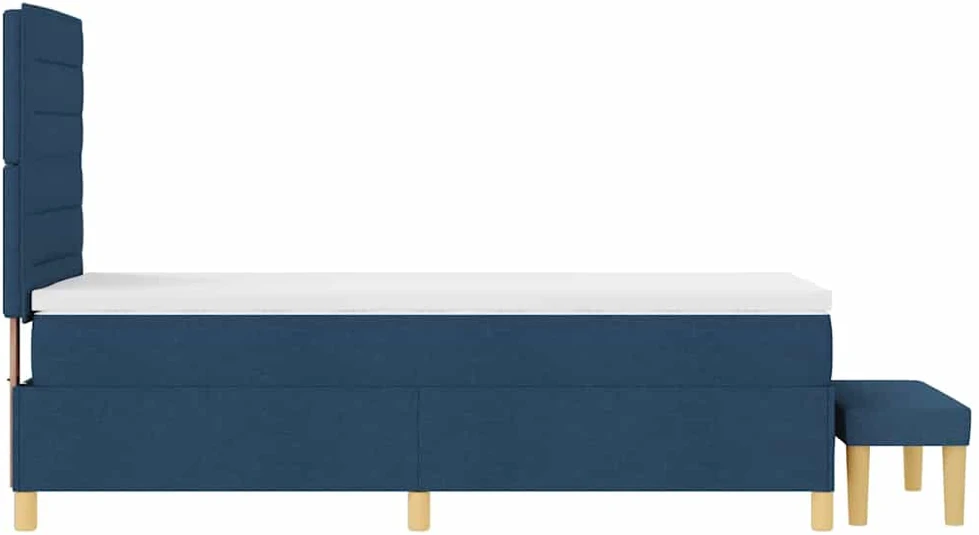 Kiemas lova su galvūgalio Mėlyna 200 x 90 cm audinys
