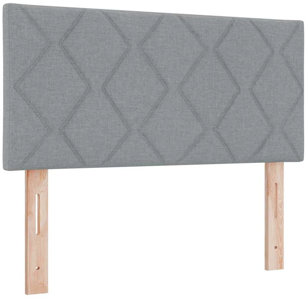 Kiemas lova su galvūgalio Šviesiai pilka 100 x 200 cm audinys