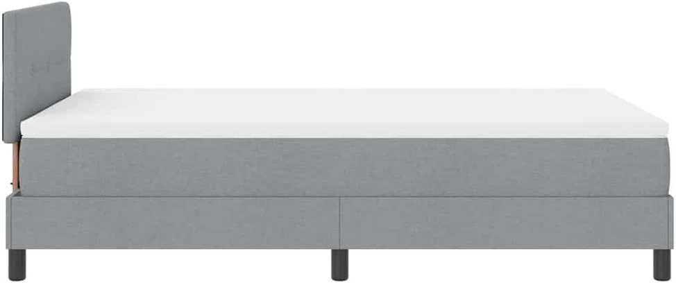 Kiemas lova su galvūgalio Šviesiai pilka 120 x 200 cm audinys