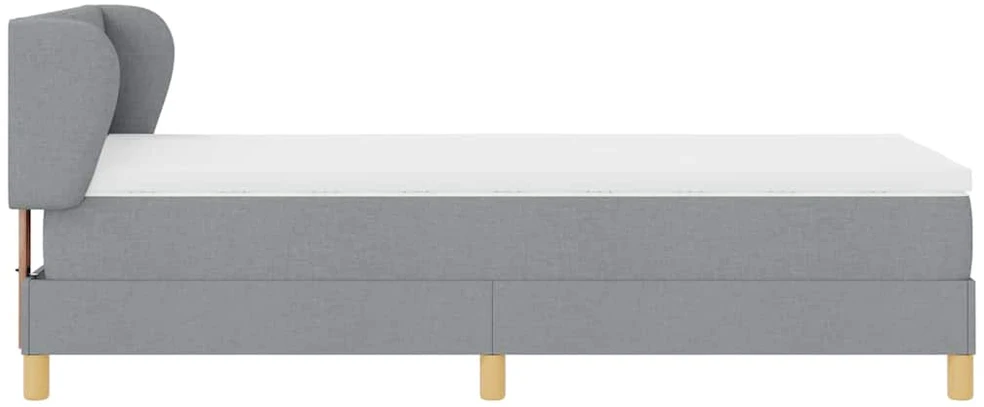 Kiemas lova su galvūgalio Šviesiai pilka 100 x 200 cm audinys