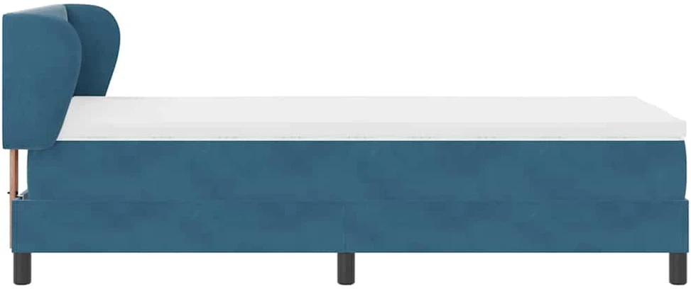 Kiemas lova su galvūgalio Tamsi mėlyna 80 x 200 cm Aksomas