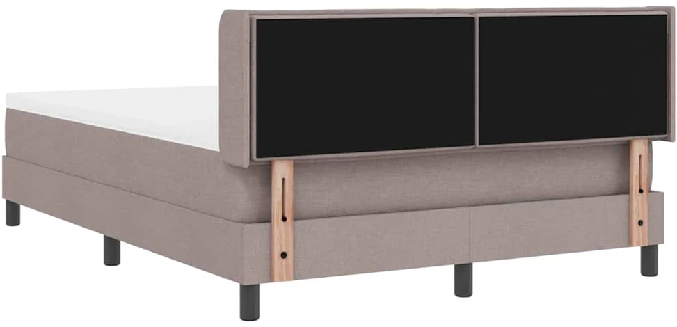 Kiemas lova su galvūgalio Taupe 200 x 140 cm audinys