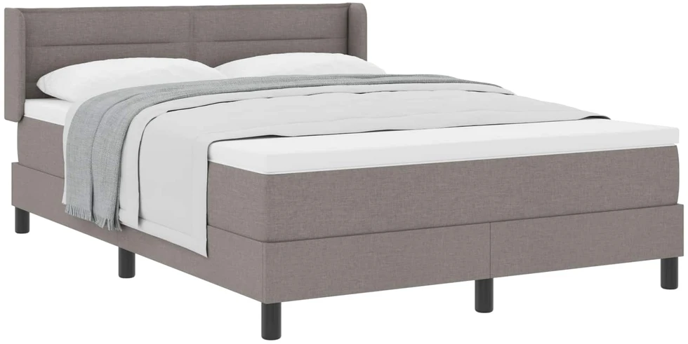 Kiemas lova su galvūgalio Taupe 200 x 140 cm audinys