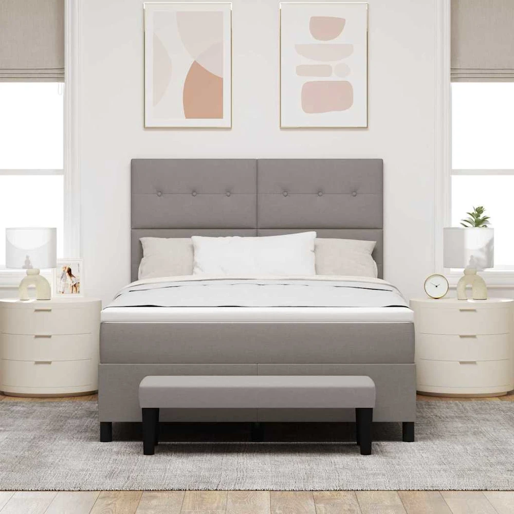 Kiemas lova su galvūgalio Tortora 140 x 190 cm audinys