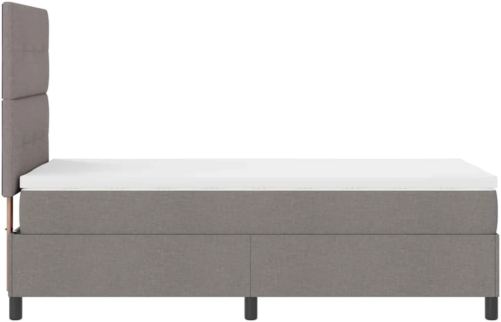 Kiemas lova su LED juostelėmis Tortora 90 x 200 cm audinys