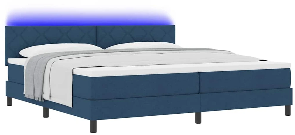 Kiemas lova su pagalve Mėlyna 200 x 200 cm audinys