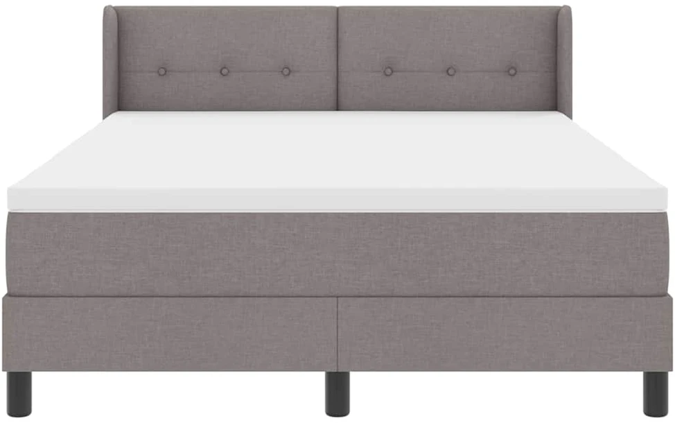 Kiemas lova su pagalve su galvūgalio Taupe 200 x 140 cm audinys