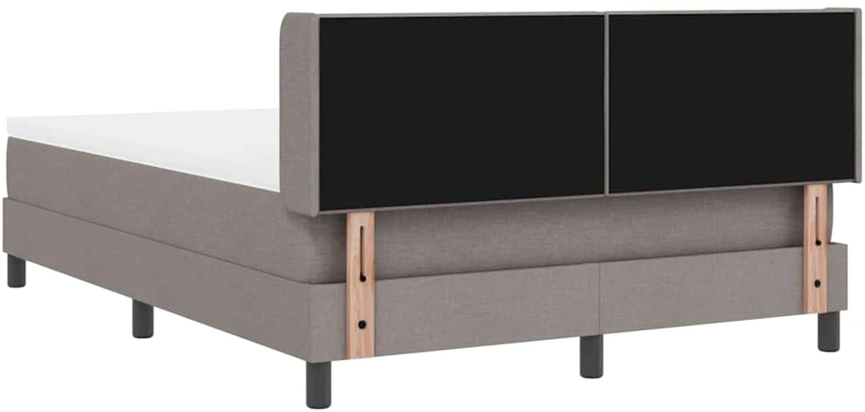 Kiemas lova su pagalve su galvūgalio Taupe 200 x 140 cm audinys