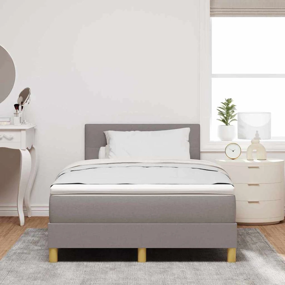 Kiemas lova su pagalve Tortora 120 x 190 cm audinys