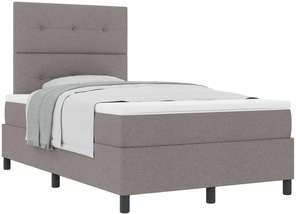 Kiemas lova su pagalve Tortora 120 x 190 cm audinys