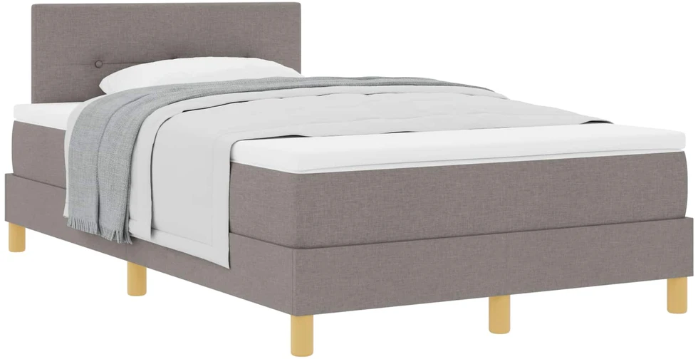 Kiemas lova su pagalve Tortora 120 x 190 cm audinys