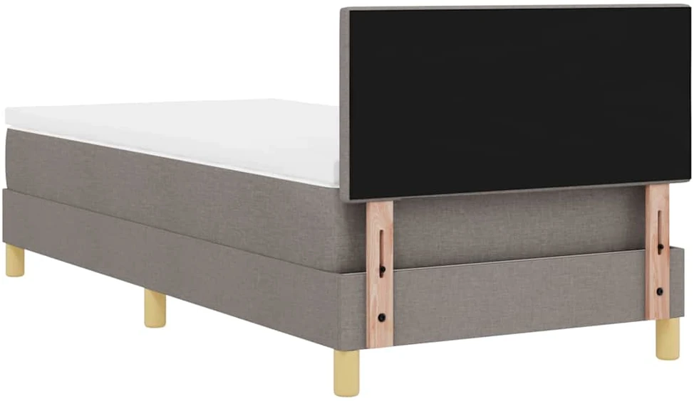 Kiemas lova su pagalve Tortora 90 x 190 cm audinys