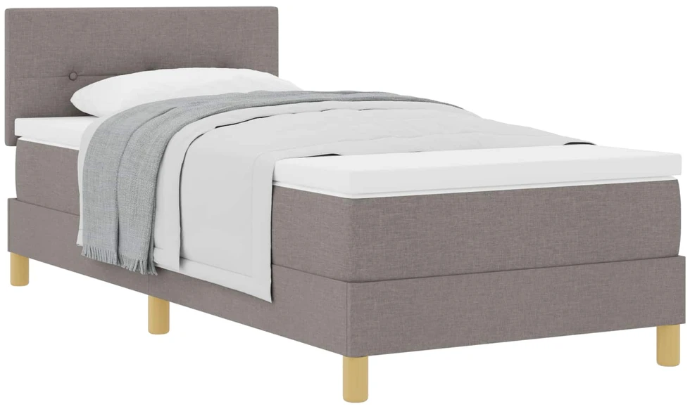 Kiemas lova su pagalve Tortora 90 x 190 cm audinys