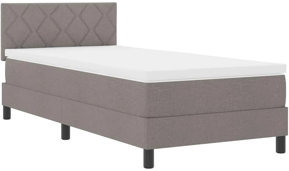 Kiemas lova su pagalve Tortora 90 x 200 cm audinys