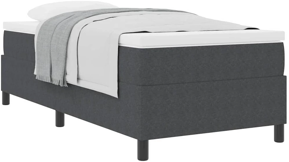Kiemas lova Tamsiai pilka ir balta 90 x 190 cm