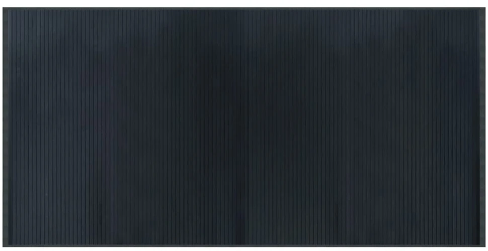 Kilimas, pilkos spalvos, 100x200cm, bambukas, stačiakampis