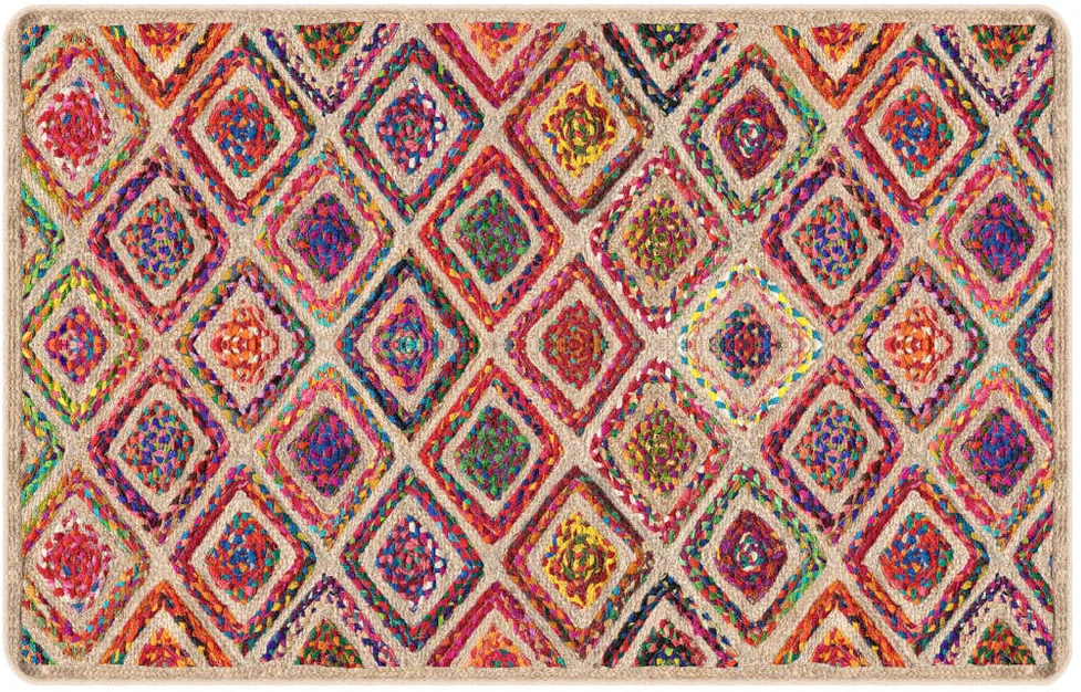 Kilimas, spalvotas, 190x300 cm, neslystantis, skalbiamas
