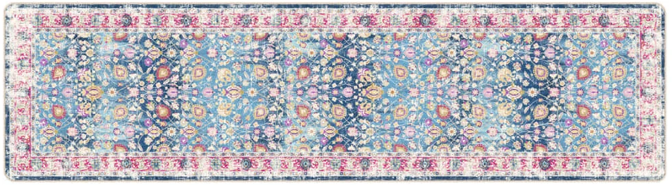 Kilimas, spalvotas, 80x300 cm, neslystantis, skalbiamas