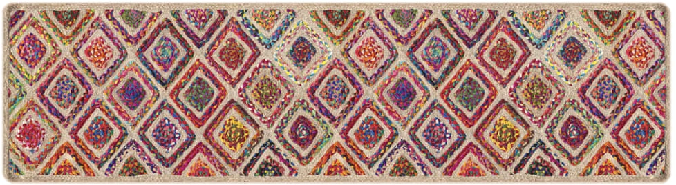 Kilimas, spalvotas, 80x300 cm, neslystantis, skalbiamas