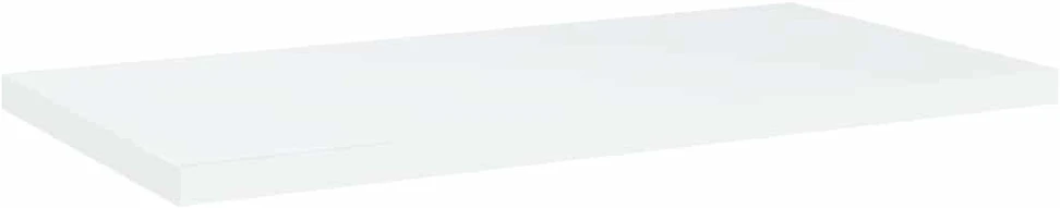 Knygų lentynos plokštės, 4vnt., baltos, 40x20x1,5cm, MDP