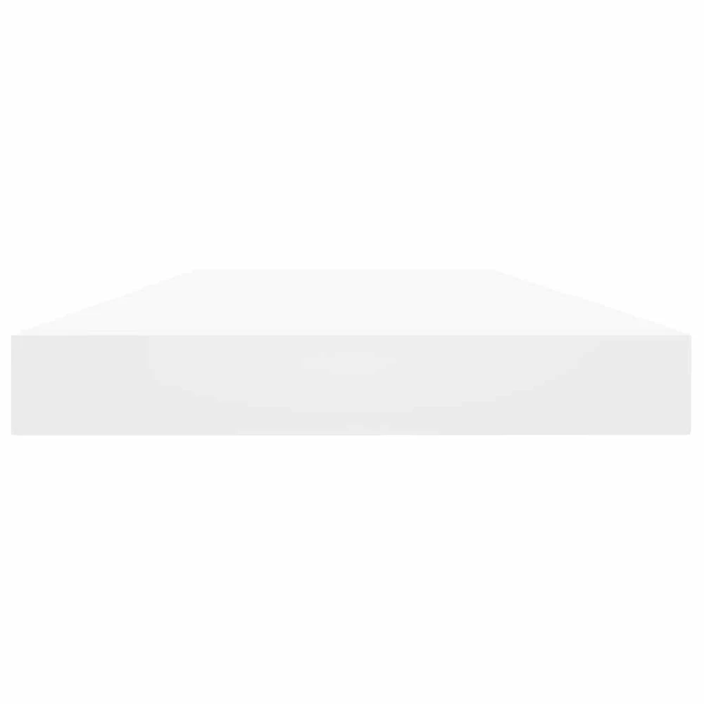 Knygų lentynos plokštės, 4vnt., baltos, 40x10x1,5cm, MDP