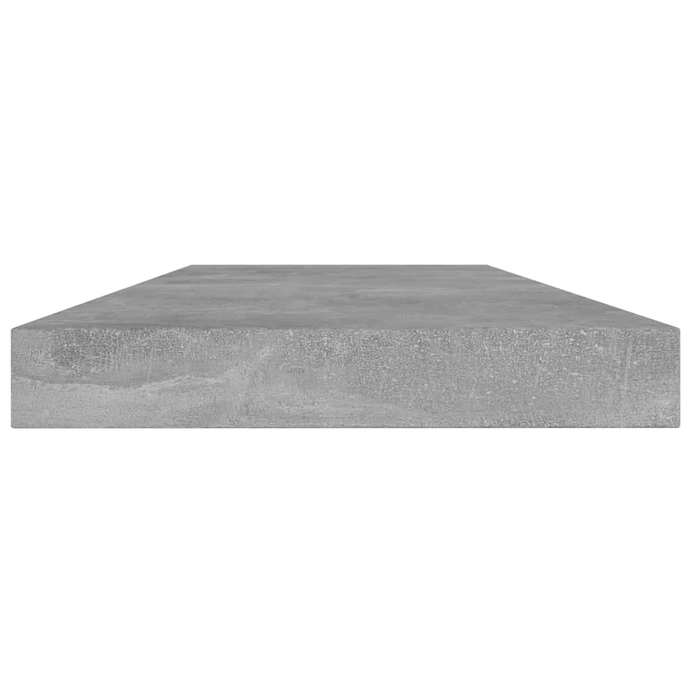 Knygų lentynos plokštės, 4vnt., betono pilkos, 40x10x1,5cm, MDP