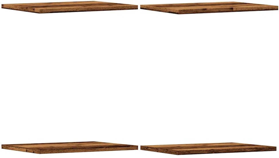 Knygų lentynos plokštės, 4vnt., medienos, 40x30x1,5cm, mediena