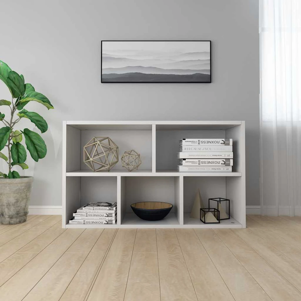 Knygų/šoninė spintelė, balta, 50x25x80cm, apdirbta mediena